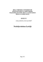 Referāts 'Nodokļu sistēma Latvijā un nodokļu administrēšana', 1.