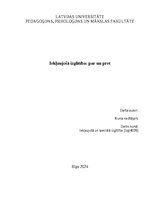 Referāts 'Iekļaujošā izglītība: par un pret argumenti', 1.