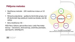 Prezentācija 'Relationship between big five personality factors, problem solving and medical e', 4.