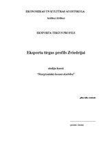 Referāts 'Eksporta tirgus profils Zviedrijai', 1.