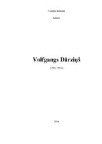 Referāts 'Volfgangs Dārziņš', 1.