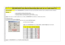 Paraugs 'Ekonomiskā prognozēšana. Optimālais ienākumu modelis, izmantojot rīku "Regressio', 13.