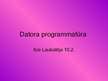 Prezentācija 'Datora programmatūra', 1.