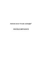 Referāts 'Sociālā deviance', 1.