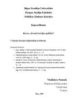 Konspekts 'Latvijas iekšpolitiskās problēmas', 1.