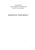 Biznesa plāns 'Business Plan "Hotel Roxana"', 1.