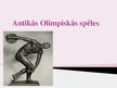 Prezentācija 'Antīkās olimpiskās spēles', 1.