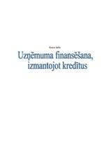 Referāts 'Uzņēmuma finansēšana, izmantojot kredītus', 1.