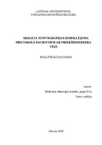 Diplomdarbs 'Skeleta scintigrāfijas izmeklējuma protokols pacientiem ar priekšdziedzera vēzi', 1.