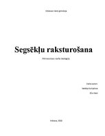 Paraugs 'Segsēkļu raksturošana', 1.