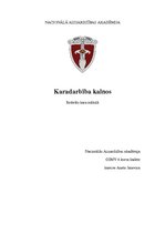 Referāts 'Karadarbība kalnos', 1.