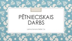 Prezentācija 'Pētnieciskais darbs par Mauritāniju', 1.