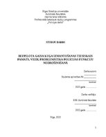 Referāts 'Bezpilota gaisa kuģa izmantošanas tiesiskais pamats, veidi, problemātika policij', 1.