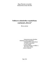 Referāts 'Noliktavu saimniecības organizēšana uzņēmumā "X"', 1.