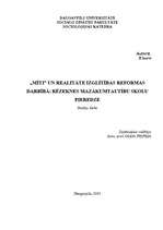 Referāts 'Mīti un realitāte izglītības reformas darbībā: Rēzeknes mazākumtautību skolu pie', 1.