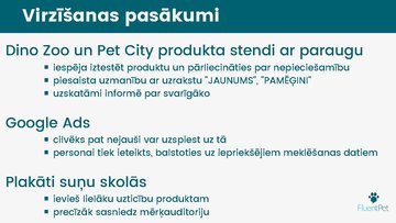 Prezentācija 'Inovatīva produkta virzīšana Fluent Pet', 14.