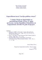 Konspekts 'Pāreja no demokrātijas uz autoritārismu Eiropā. 1934.g. 15.maija apvērsums. Latv', 1.