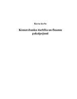 Referāts 'Komercbanku darbība un finanšu pakalpojumi', 1.