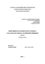 Referāts 'Rietumeiropas konservatīvās partijas. Vai Latvijā ir partijas ar līdzīgiem mērķi', 1.