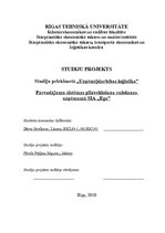 Referāts 'Pārvadājumu sistēmas pilnveidošana ražošanas uzņēmumā SIA "Ega"', 1.