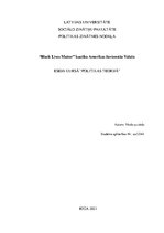 Eseja '"Black Lives Matter" kustība Amerikas Savienotajās Valstīs', 1.