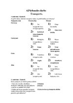 Paraugs '4. Pārbaudes darbs: Transports', 1.