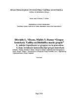 Referāts 'Džeralds L.Vilsons, Maikls S.Hanna “Grupas kontekstā. Vadība un līdzdalība mazās', 1.