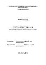 Referāts 'Vizlas materiāli', 1.