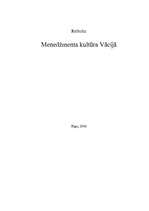 Referāts 'Vācijas menedžmenta modelis', 1.