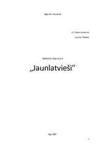 Referāts 'Jaunlatvieši', 1.