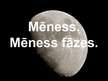 Prezentācija 'Mēness. Mēness fāzes', 1.