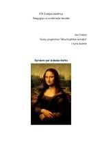 Konspekts 'Mākslas darba apraksts par Mona Lisa', 1.