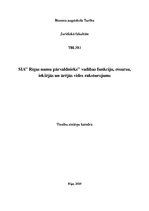 Referāts 'Uzņēmuma "Rīgas namu pārvaldnieks" vadības funkciju, resursu, iekšējās un ārējās', 1.