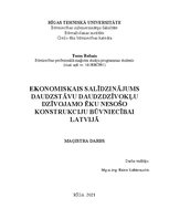 Diplomdarbs 'Ekonomiskais salīdzinājums daudzstāvu daudzdzīvokļu dzīvojamo ēku nosošo konstru', 1.