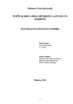 Referāts 'Svešvalodu loma mūsdienu Latvijā un Madonā', 1.