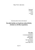 Referāts 'Koraļļu kalcijs un tā galveno minerālvielu ietekme uz cilvēka organismu', 1.