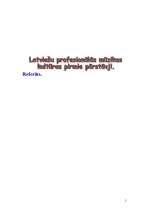 Referāts 'Latvijas profesionālās mūzikas kultūras pirmie pārstāvji', 1.