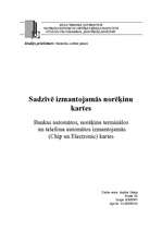 Referāts 'Sadzīvē izmantojamās norēķinu kartes', 1.