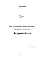 Referāts 'Hipotēku banka', 1.