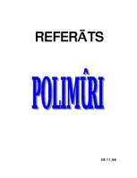 Referāts 'Polimēri', 1.