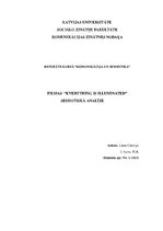 Eseja 'Filmas "Everything Is Illuminated" semiotiskā analīze', 1.