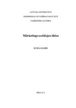 Referāts 'Mārketings sociālajos tīklos', 1.