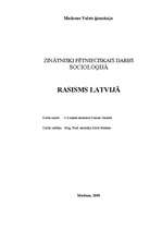 Referāts 'Rasisms Latvijā', 2.