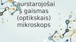 Prezentācija 'Caurstarojošais gaismas (optiskais) mikroskops', 1.