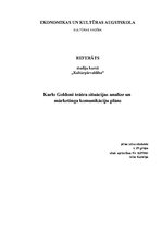 Referāts 'Karlo Goldoni teātra situācijas analīze un mārketinga komunikāciju plāns', 1.