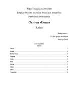 Referāts 'Rainis "Gals un sākums"', 1.