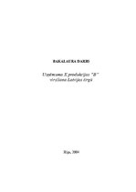 Referāts 'Uzņēmuma "X" produkcijas virzīšana Latvijas tirgū', 1.