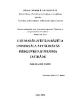 Referāts 'LTE maršrutētāja bāzēta universāla attālinātās piekļuves risinājuma izstrāde', 1.