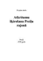 Referāts 'Atkritumu šķirošana Preiļu rajonā', 1.