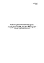 Referāts 'Mārketinga instrumentu lietojums kultūras organizācijā', 1.